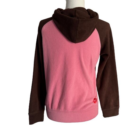 It’s Happy Bunny Vintage Y2K Kiss my A** Pink Fleece Hoodie Size M - Picture 7 of 12